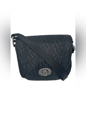 Black Quilted Delight Mini Crossbody Bag Purse Handbag Small Black Satin Bagg